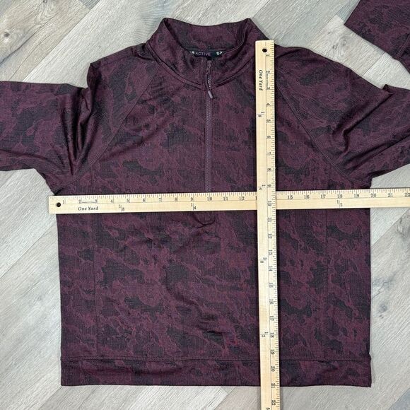 Spyder Active Half Zip Mock Neck Pullover Top Plum Purple Medium - Picture 14 of 15